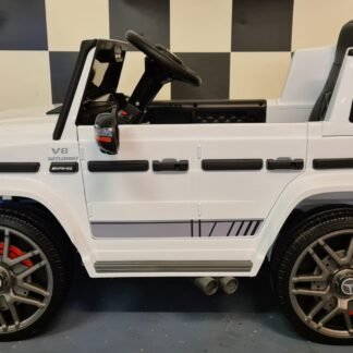 COCHE MERCEDES G63 12V, BLANCO, 1 PL, 1 A 4 AÑOS, FULL OPTION - INDA285G63WT